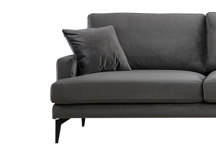 Atelier Del Sofa Papira Corner Right (L3+Chl) - Anthracite
